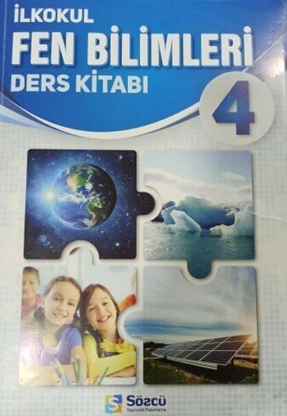 4. Sınıf Fen Bilimleri Ders Kitabı Sözcü Yayınları Kitap Kapağı