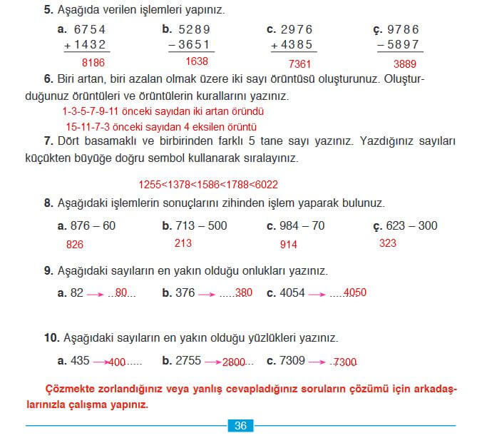 1. tema sonu problem cevapları