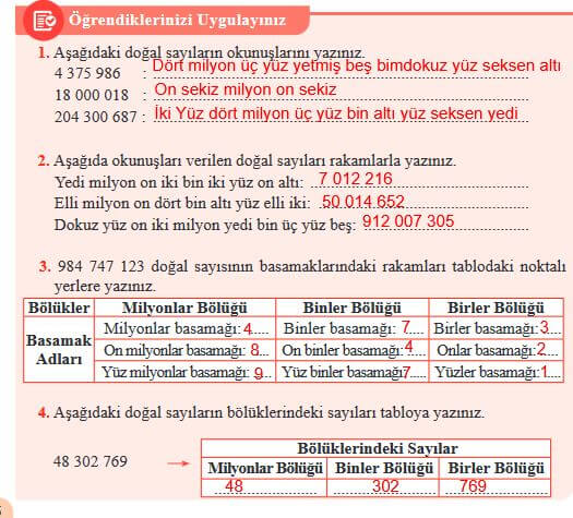 5. Sınıf Matematik Ders Kitabı 16. Sayfa Cevapları Özgün yayınları