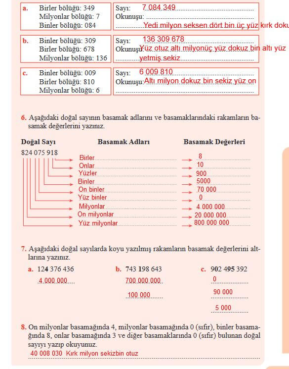 5. Sınıf Matematik Ders Kitabı 17. Sayfa Cevapları Özgün yayınları