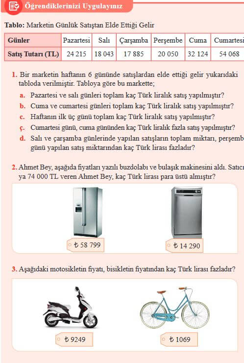 5. Sınıf Matematik Ders Kitabı 28. Sayfa Cevapları Özgün yayınları