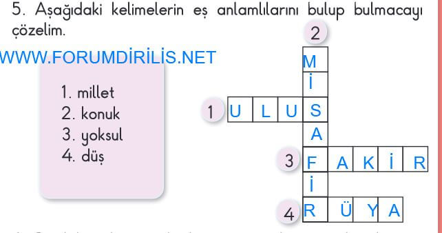 2. sınıf türkçe ders kitabı cevapları sayfa 161 MEB 