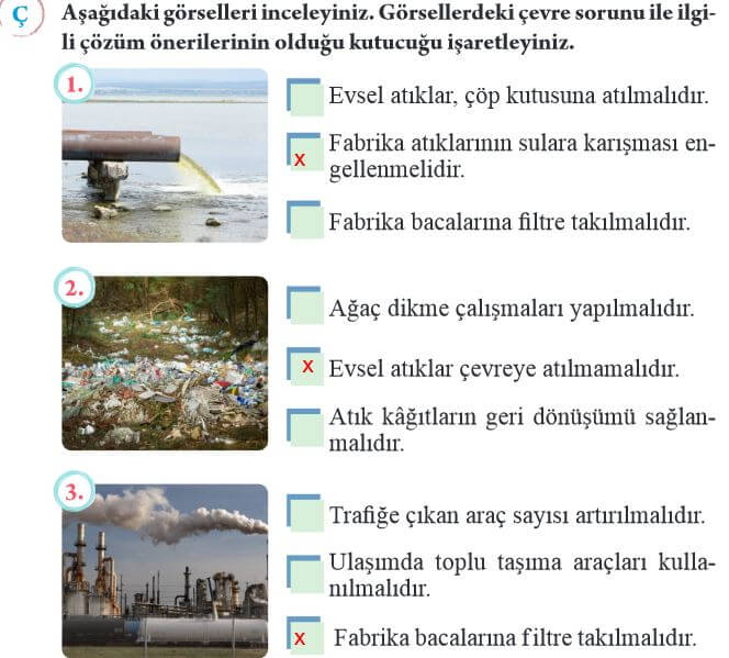 çevre sorunları ile ilgili çözümler