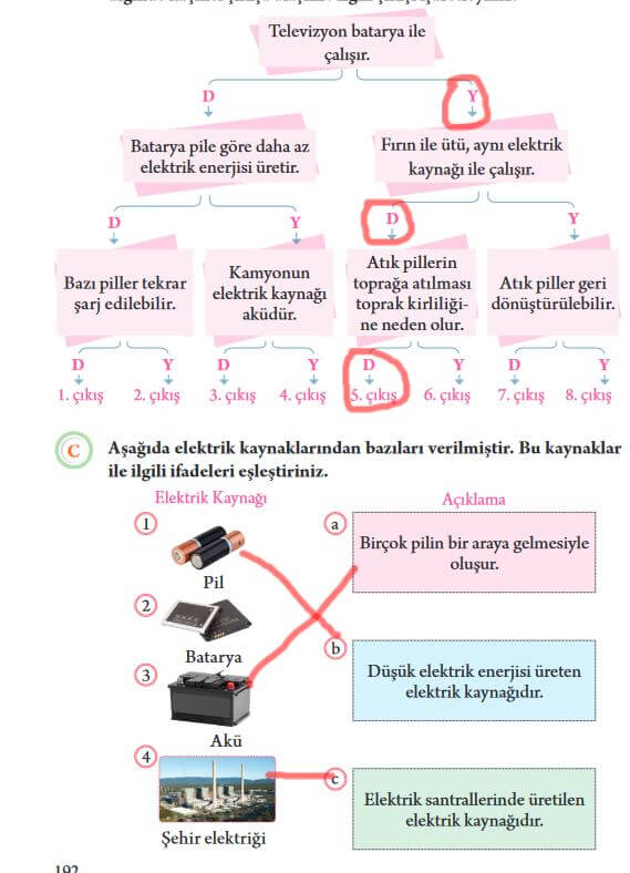 3. sınıf fen bilimleri ders kitabı cevapları sayfa 192 tuna yayın