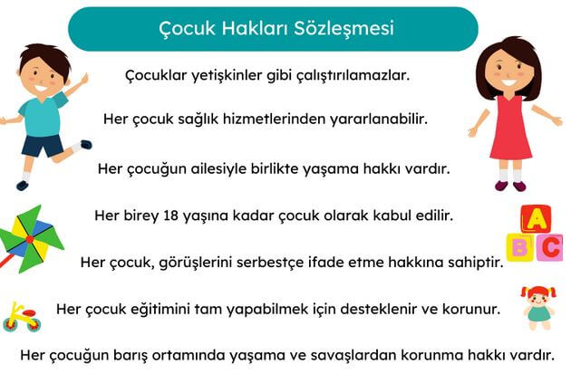 Çocuk hakları sözleşmesi afiş