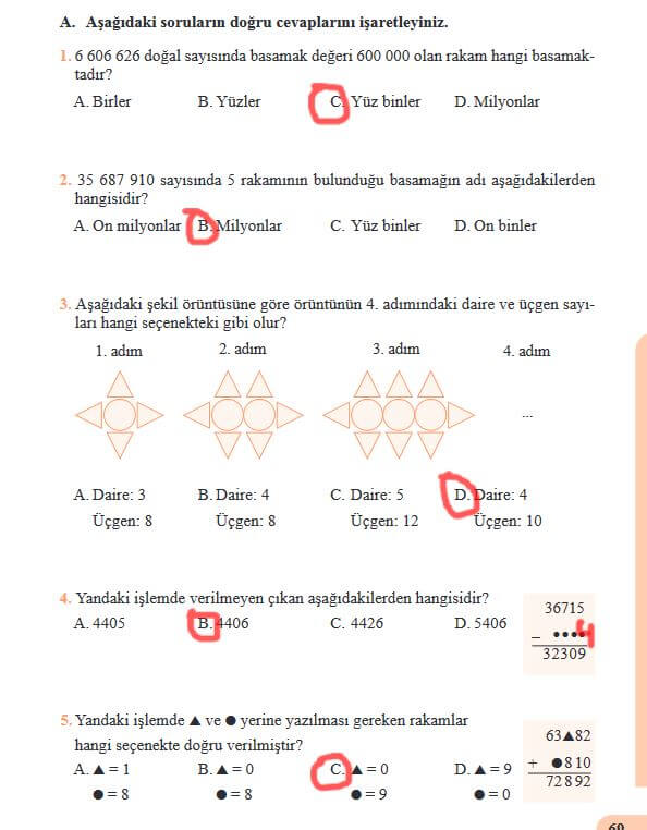 5. sınıf matematik ders kitabı cevapları 69. sayfa özgün 