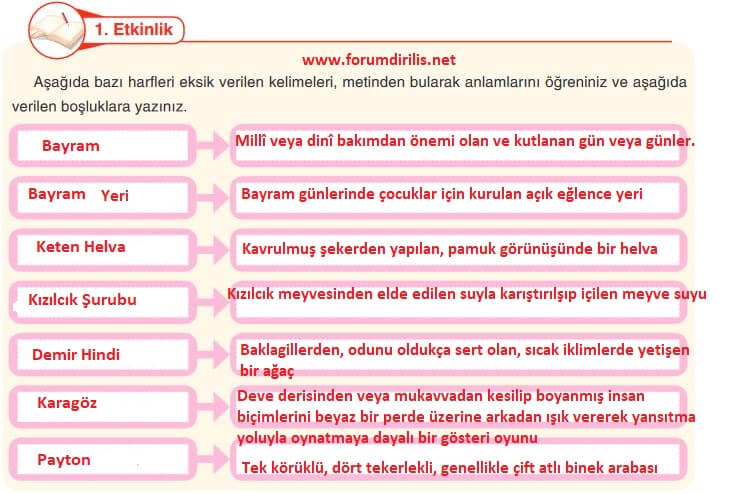 6. sınıf türkçe ders kitabı cevapları sayfa 105 anka 