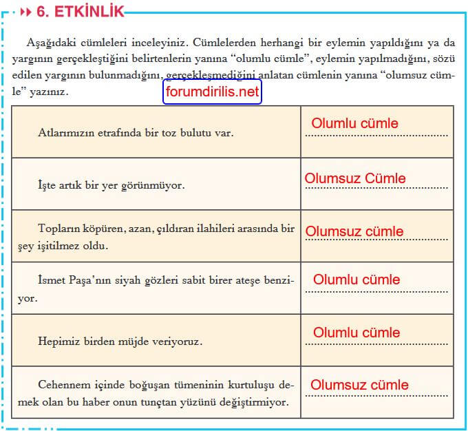 8. Sınıf Türkçe Ders Kitabı Sayfa 134 Cevapları Hecce Yayınları