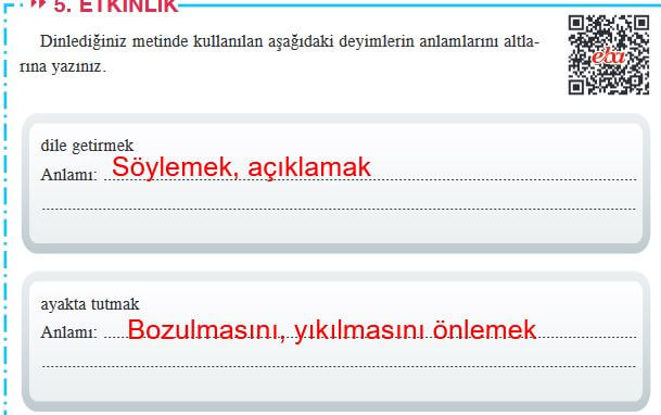 8. sınıf türkçe ders kitabı cevapları sayfa 151 ferman yayın