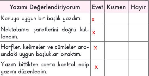 2. Sınıf Türkçe Ders Kitabı Sayfa 170 Cevapları MEB Yayın