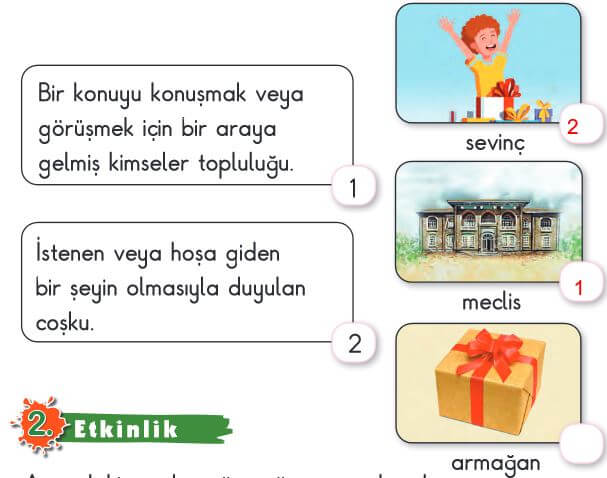 2. Sınıf Türkçe Ders Kitabı Sayfa 207 Cevapları MEB Yayın