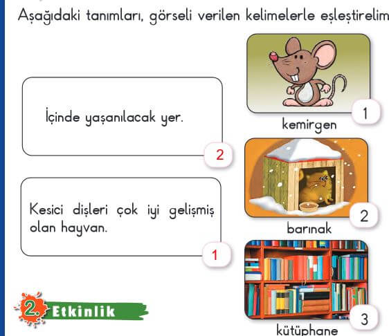 2. Sınıf Türkçe Ders Kitabı Sayfa 222 Cevapları MEB Yayın