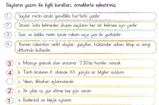 4. Sınıf Türkçe Ders Kitabı Sayfa 214 Cevapları MEB Yayın