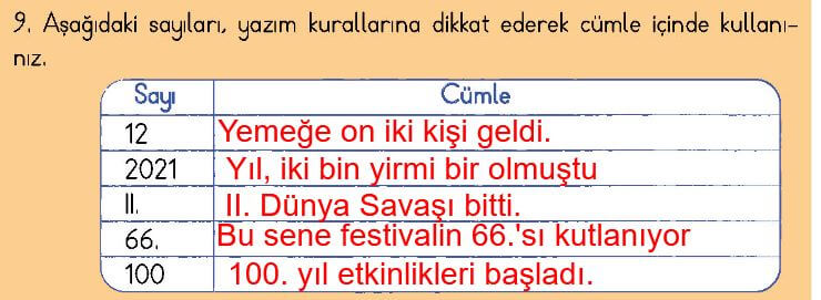 4. Sınıf Türkçe Ders Kitabı Sayfa 225 Cevapları MEB Yayın