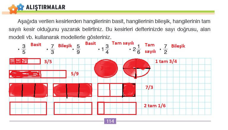 4. sınıf matematik ders kitabı sayfa 114-1cevapları ada yayın