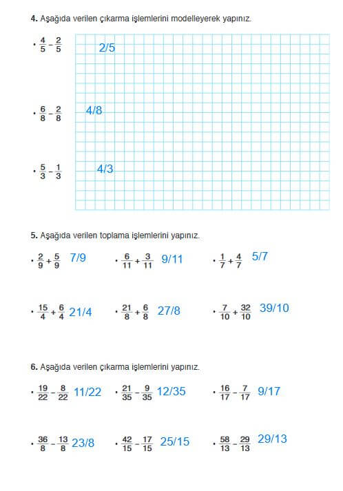 4. sınıf matematik ders kitabı sayfa 132 cevapları ada yayın