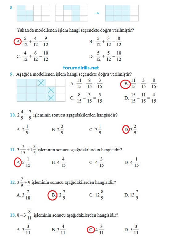 5. sınıf matematik ders kitabı sayfa 107 cevapları özgün yayın