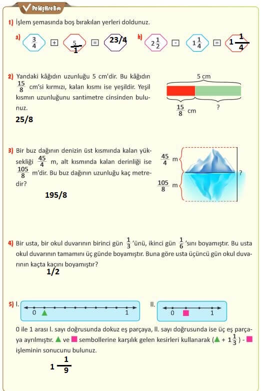5. sınıf matematik ders kitabı sayfa 126 cevapları MEB 