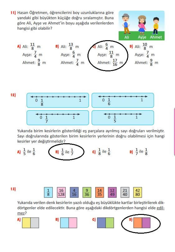 5. sınıf matematik ders kitabı sayfa 135 cevapları MEB 