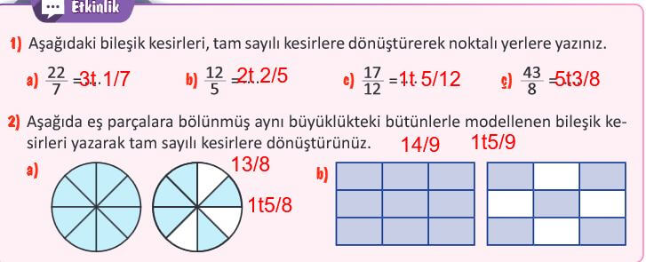 5. sınıf matematik ders kitabı sayfa 96 cevapları MEB yayın