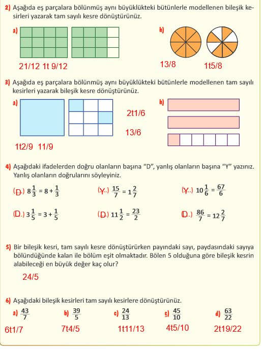 5. sınıf matematik ders kitabı sayfa 97 cevapları MEB yayın