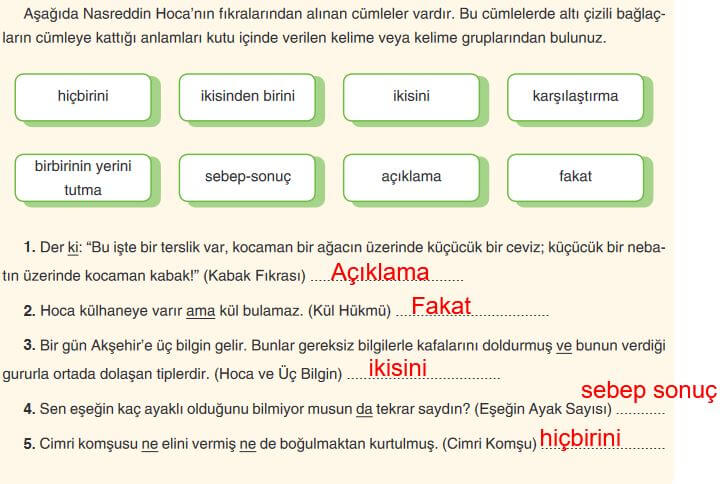 6. sınıf türkçe ders kitabı cevapları sayfa 133 anka yayın
