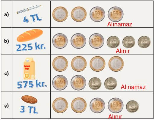 3. Sınıf Matematik Sayfa 181 Cevapları Ekoyay 