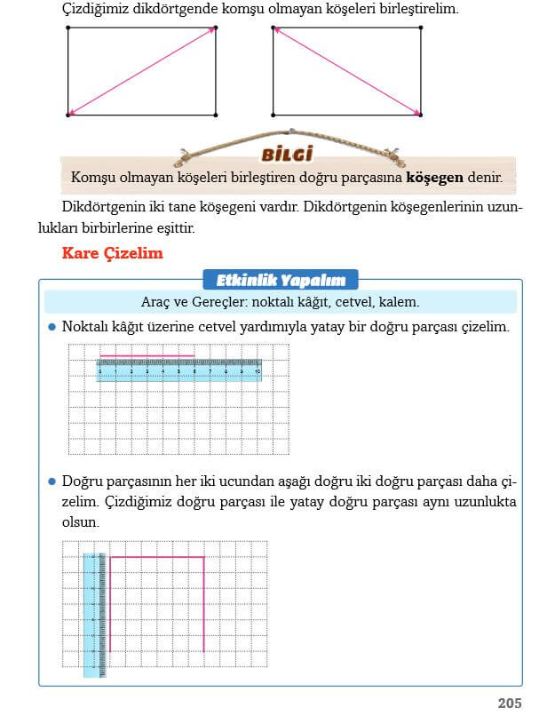 3. Sınıf Matematik Sayfa 205 Cevapları Ekoyay Yayın