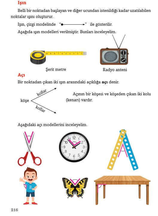 3. Sınıf Matematik Ders Kitabı Sayfa 216 Cevapları EKOYAY Yayıncılık