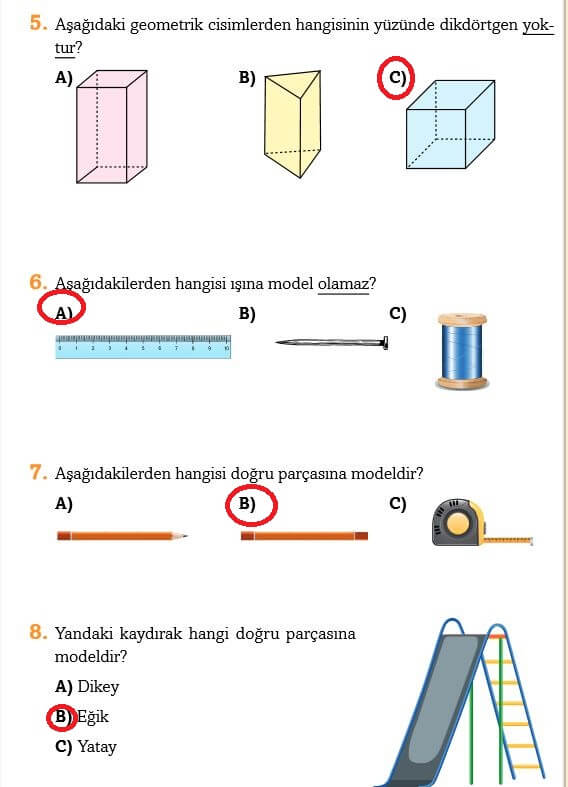 3. Sınıf Matematik Sayfa 226 Cevapları Ekoyay 