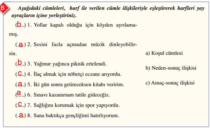 8. Sınıf Türkçe 296. Sayfa Cevapları Ferman Yayınları