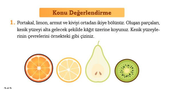 3. Sınıf Matematik Ders Kitabı Sayfa 242 Cevapları Ekoyay Yayın