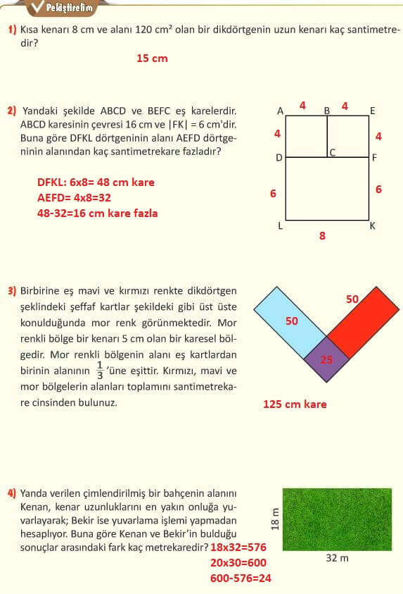 5. Sınıf Matematik Ders Kitabı Cevapları Sayfa 291 MEB 