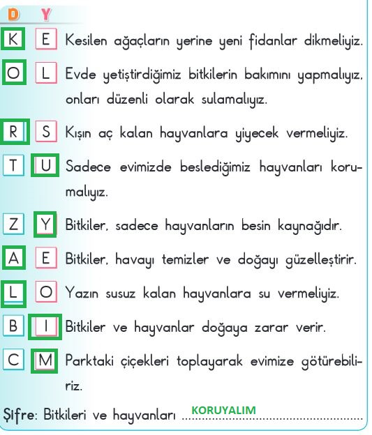 2. Sınıf Hayat Bilgisi Sayfa 208 SDR 