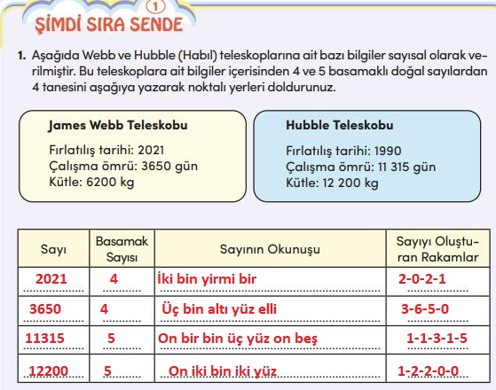 4. Sınıf MEB Matematik Ders Kitabı Cevapları Sayfa 17