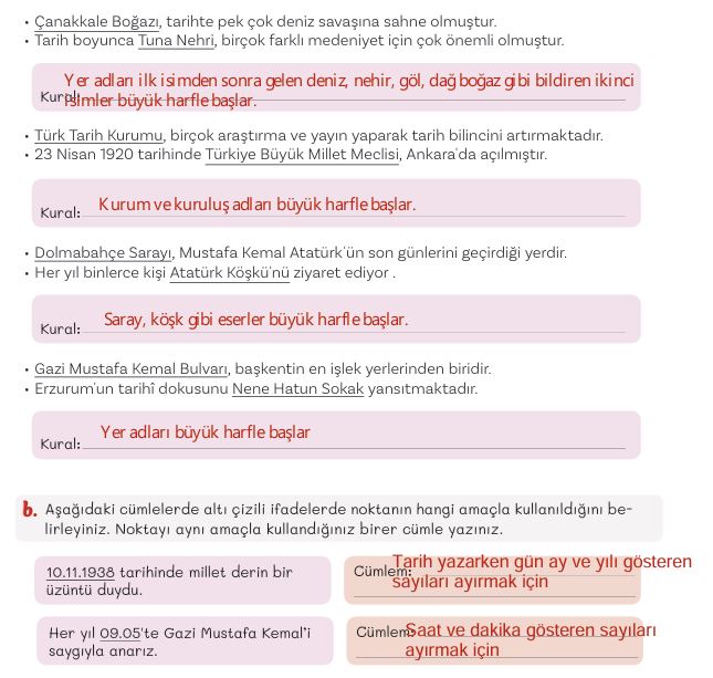 5. Sınıf Türkçe Ders Kitabı 87. Sayfa Cevapları MEB Yayınları 