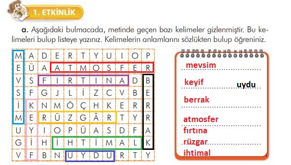 3. sınıf türkçe ders kitabı sayfa 110 cevapları ilke yayınları