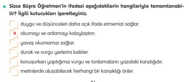 4. sınıf türkçe ders kitabı sayfa 86 cevapları tuna yayınları