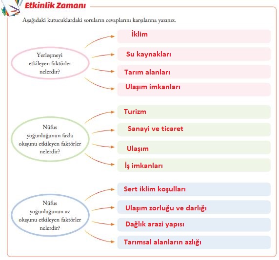 6. sınıf sosyal bilgiler sayfa 115 cevapları evos yayınları