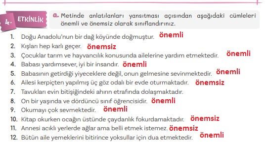 5. sınıf türkçe ders kitaobı sayfa 82 cevapları 2. kitap