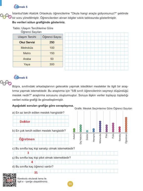 5. sınıf matematik ders kitabı cevapları sayfa 86