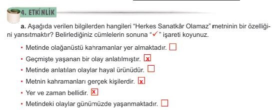 6. sınıf meb yayınları türkçe ders kitabı cevapları sayfa 257
