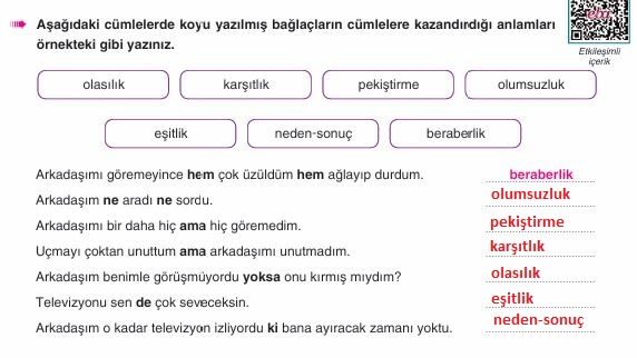 6. sınıf türkçe sayfa 225 cevapları yıldırım yayınları