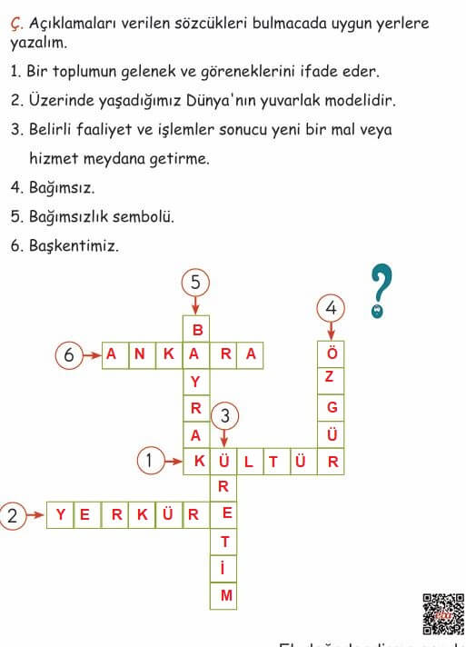 2. sınıf hayat bilgisi sayfa 212 cevapları