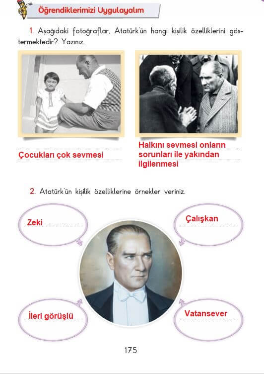 3. sınıf sdr ipekyolu hayat bilgisi sayfa 175 cevapları