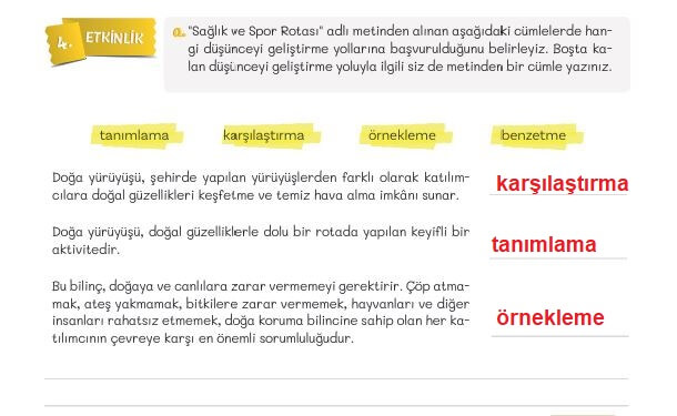 5. sınıf Türkçe ders kitabı sayfa 118 cevapları