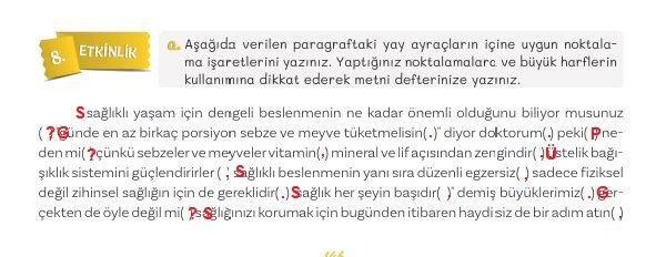 5. sınıf Türkçe ders kitabı sayfa 146 cevapları