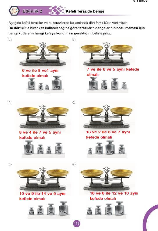 5. sınıf matematik ders kitabı cevapları 2. kitap sayfa 119