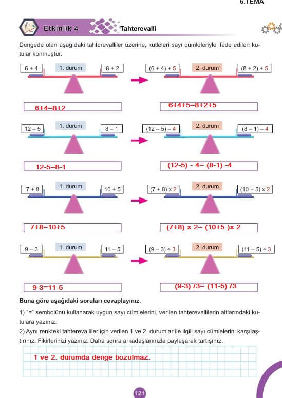 5. sınıf matematik ders kitabı cevapları 2. kitap sayfa 121