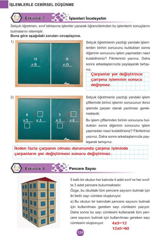 5. sınıf matematik ders kitabı cevapları 2. kitap sayfa 124